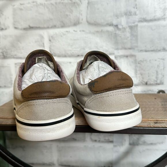 Maui and Sons Canvas Lace Up Sneakers Size 1 Surf Beach - Picture 5 of 8